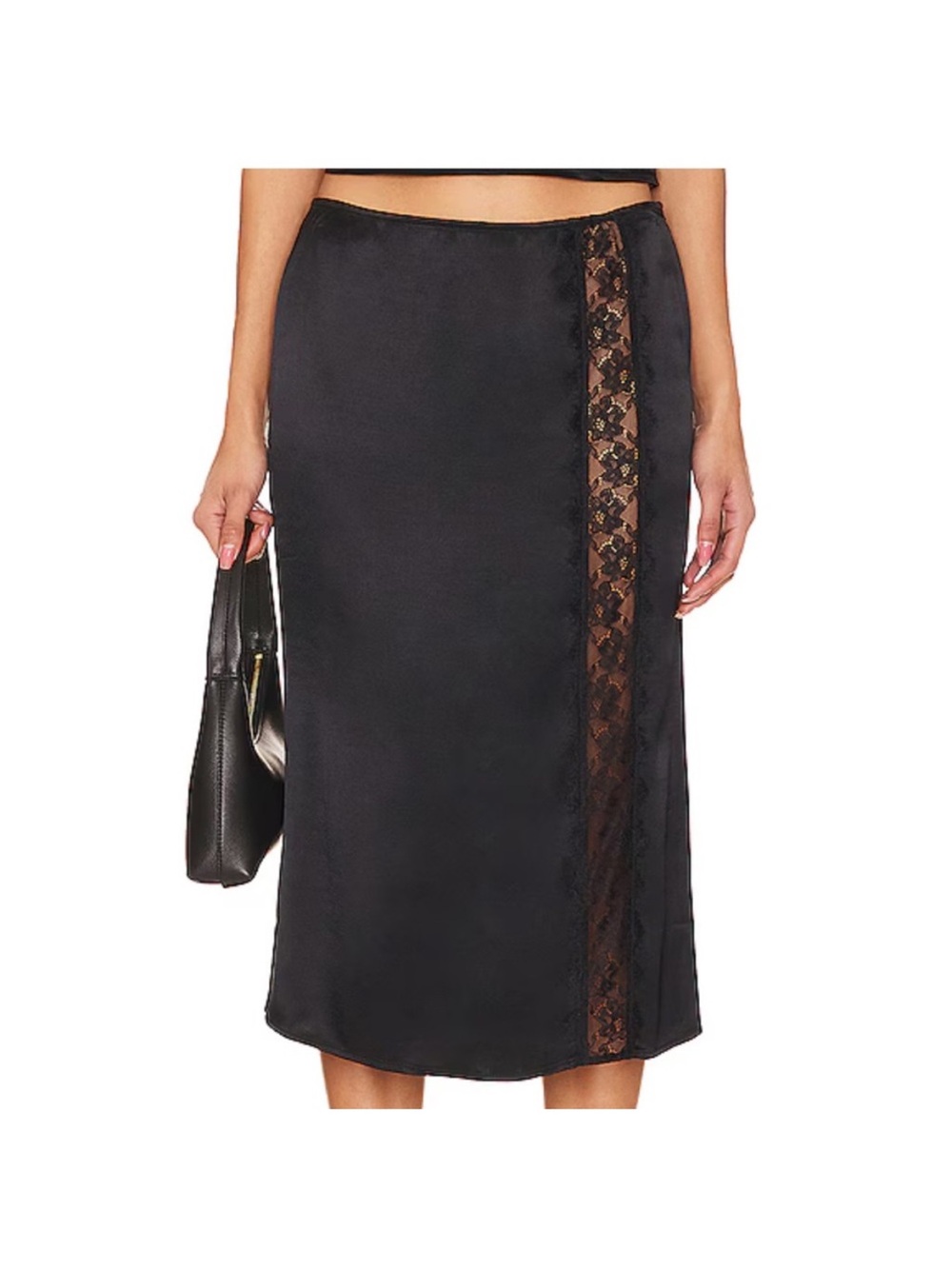 Maura Midi Skirt in Black
MAJORELLE size small